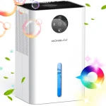  AONELAS Déshumidificateur d Air 1.8L Portable Electrique Domestique,Domestique Portable,Économe en Énergie,Silencieux,avec 7 LED Colorées-001 